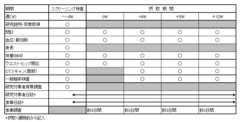 試験スケジュール例